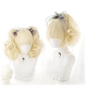 Lolita Cream Yellow Ponytail Wig MK15723