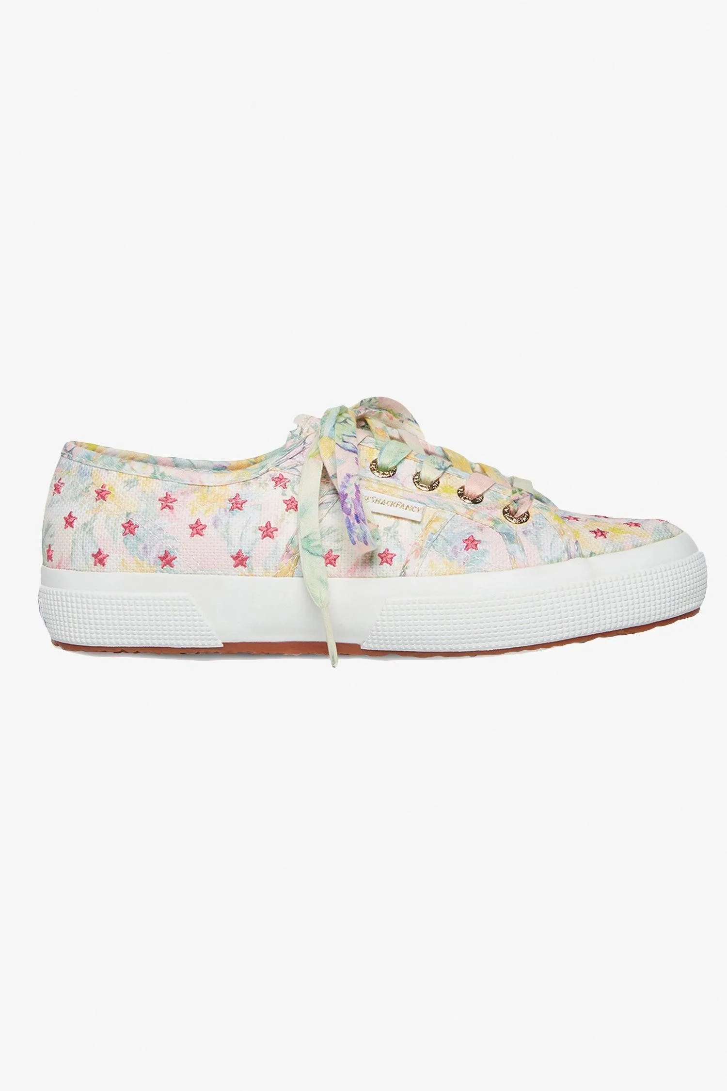 LoveShackFancy x Superga Embroidered Sneaker In Morning Island Storm