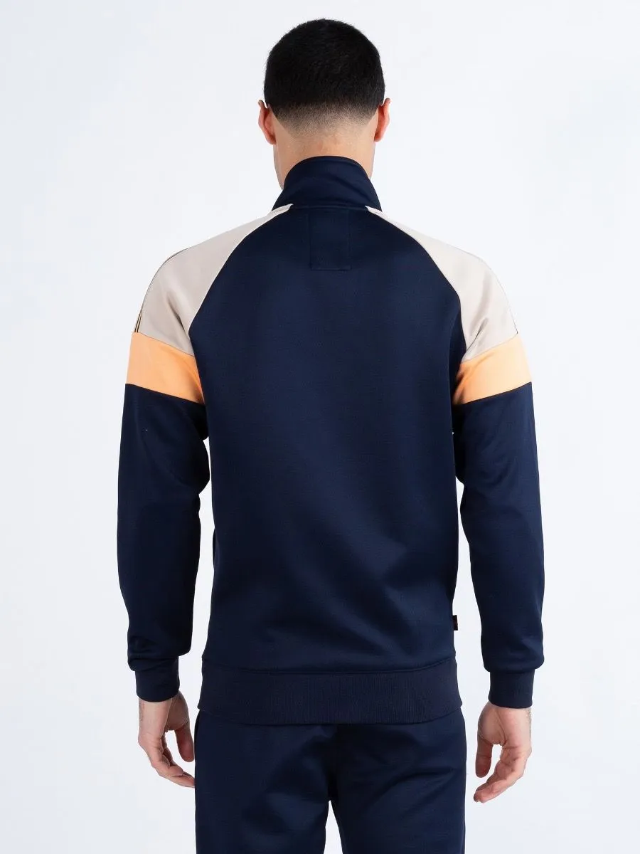 Luke 1977 Sport Kas 3 Zip Track Jacket Dark Navy