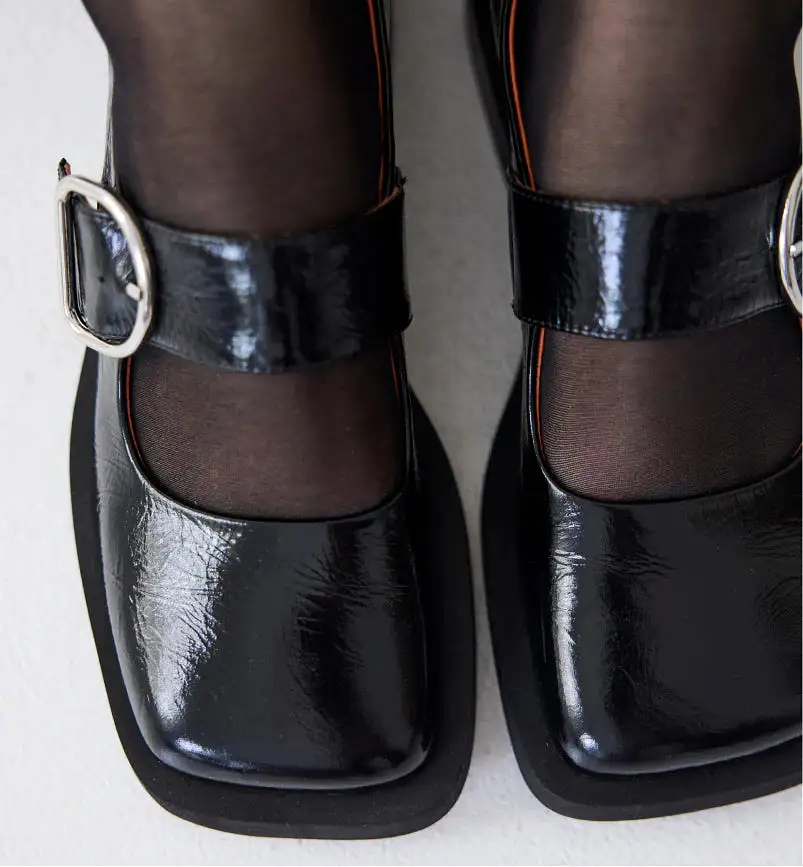 Monae Buckle Shoe | Black Crush