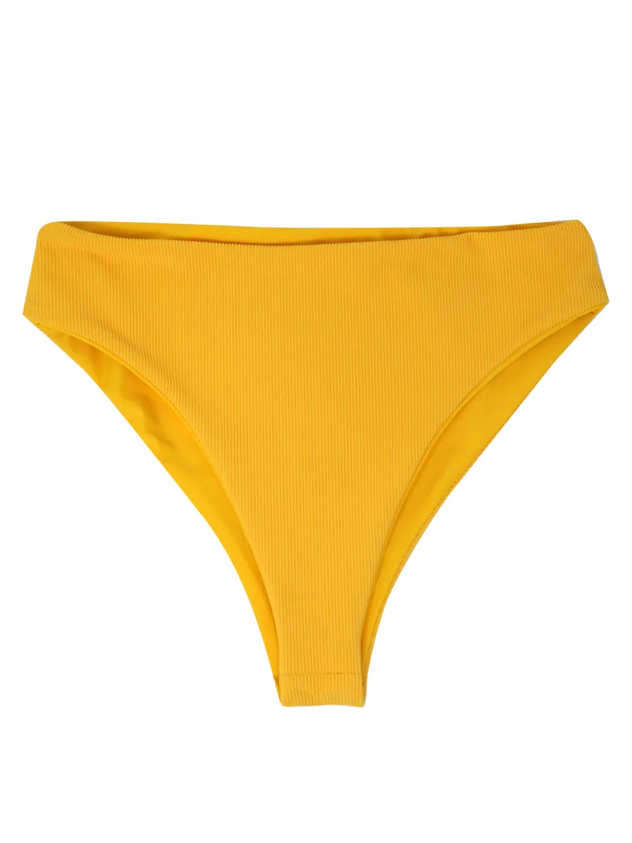 NARY bottoms - Ribbed Yellow