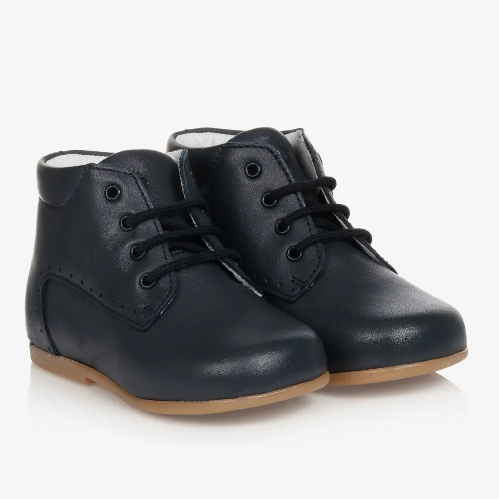 Navy Blue First Walker Boots