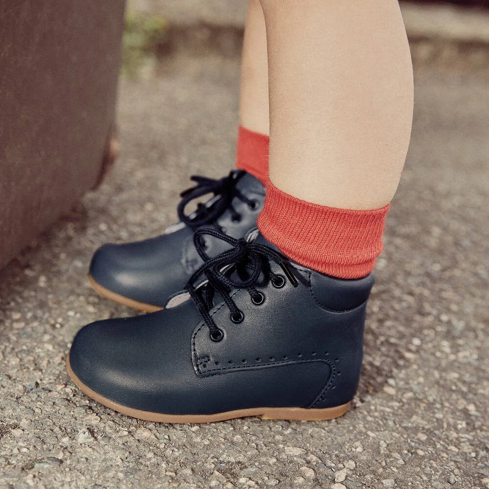 Navy Blue First Walker Boots