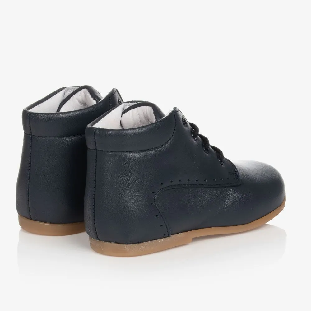 Navy Blue First Walker Boots