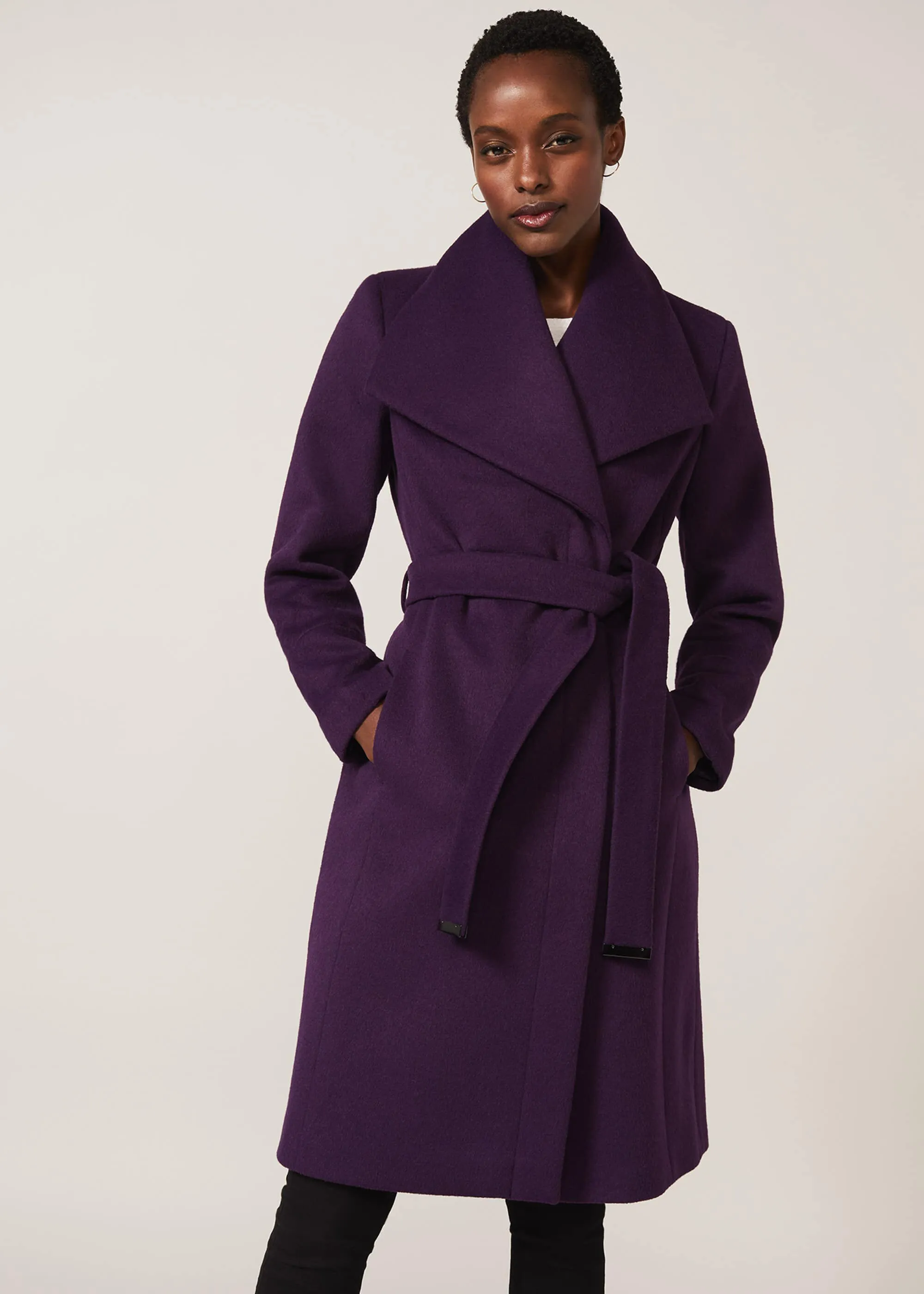 Nicci Belted Wool Coat