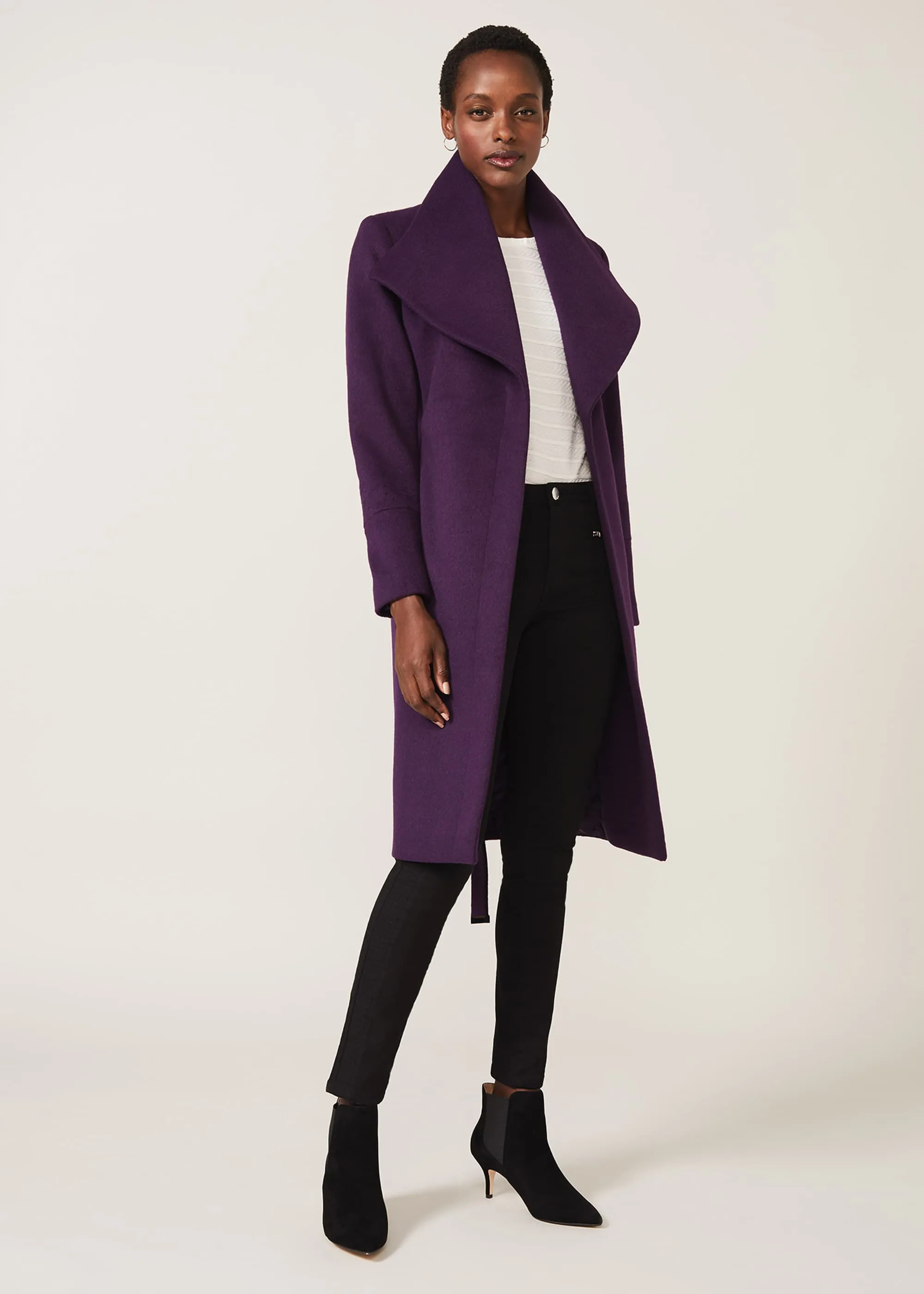 Nicci Belted Wool Coat