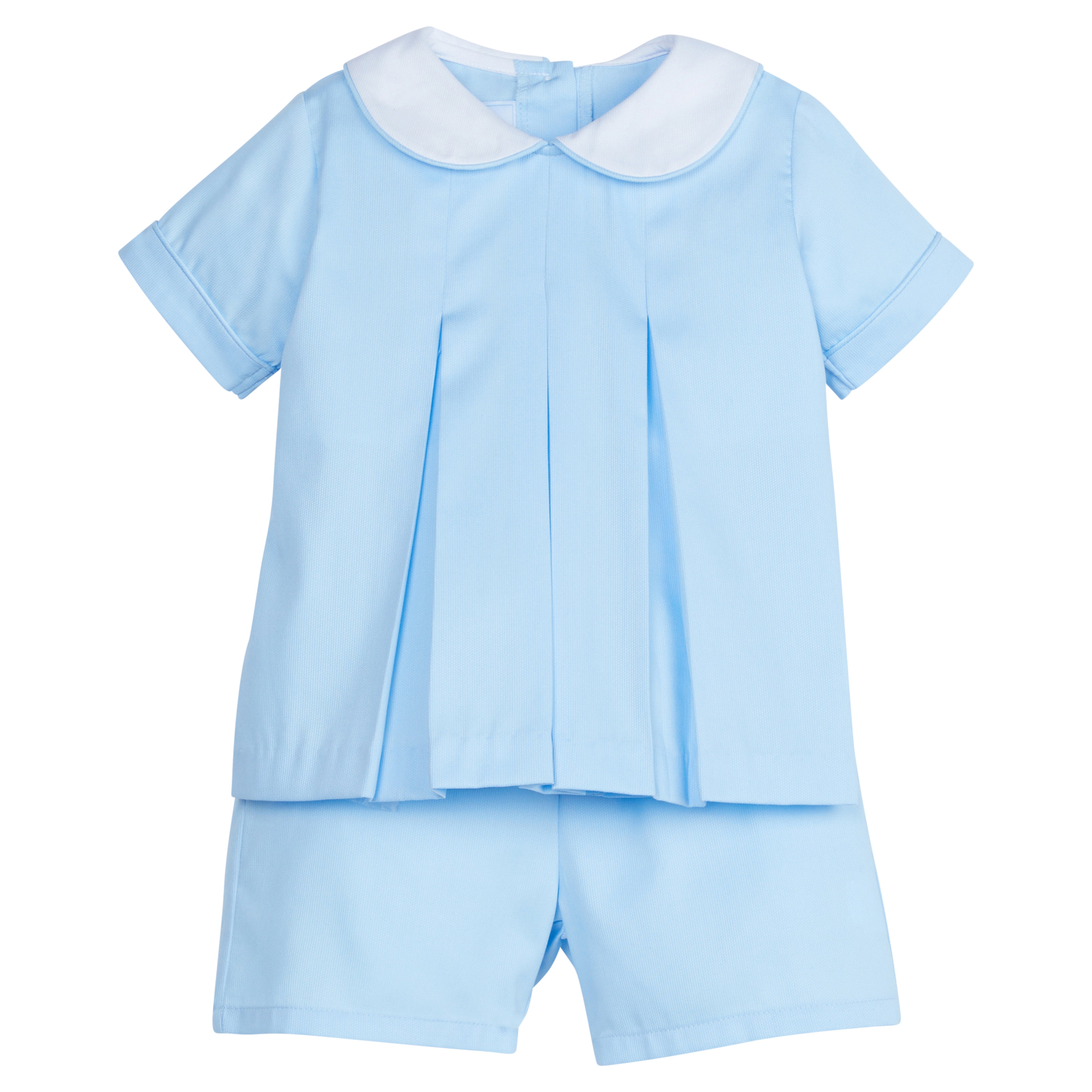 Nicholas Short Set - Light Blue Pique