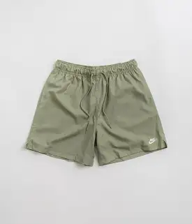 Nike Club Flow Shorts - Oil Green / White / White