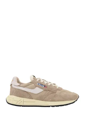 Nylon and suede sneakers