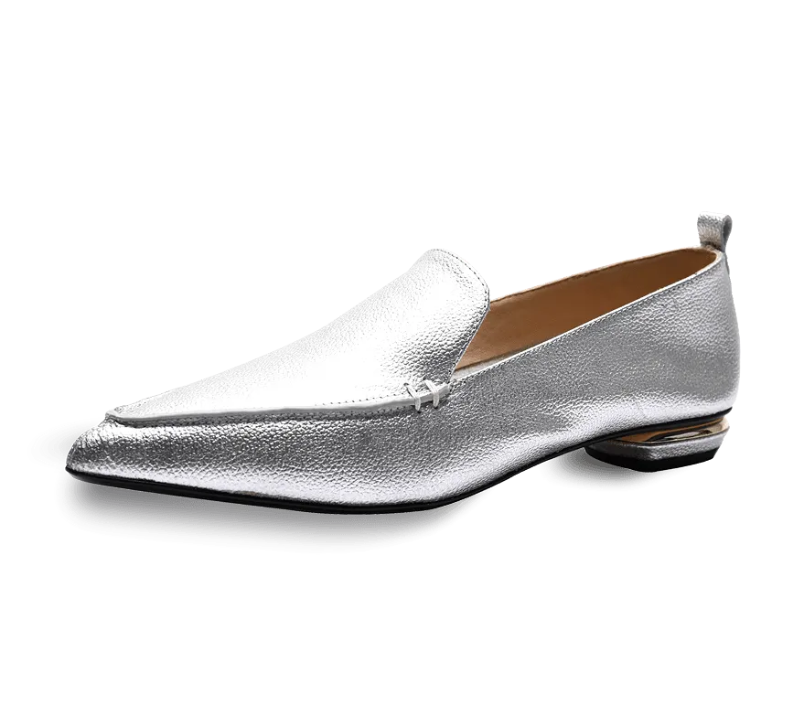 Octavia Beveled Heel Loafer