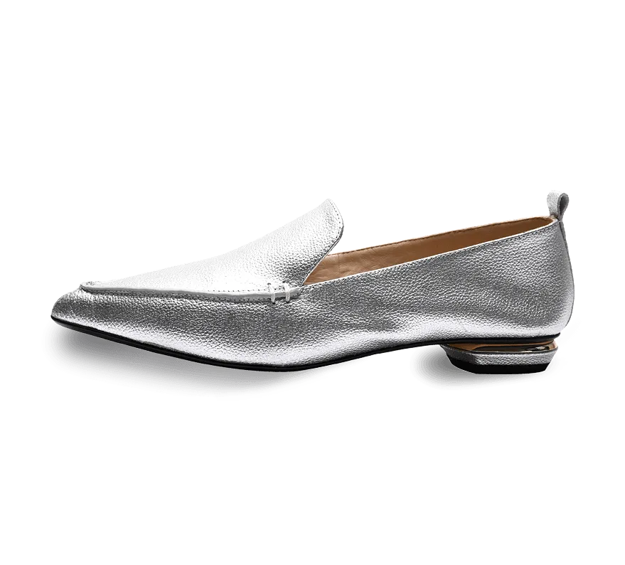 Octavia Beveled Heel Loafer