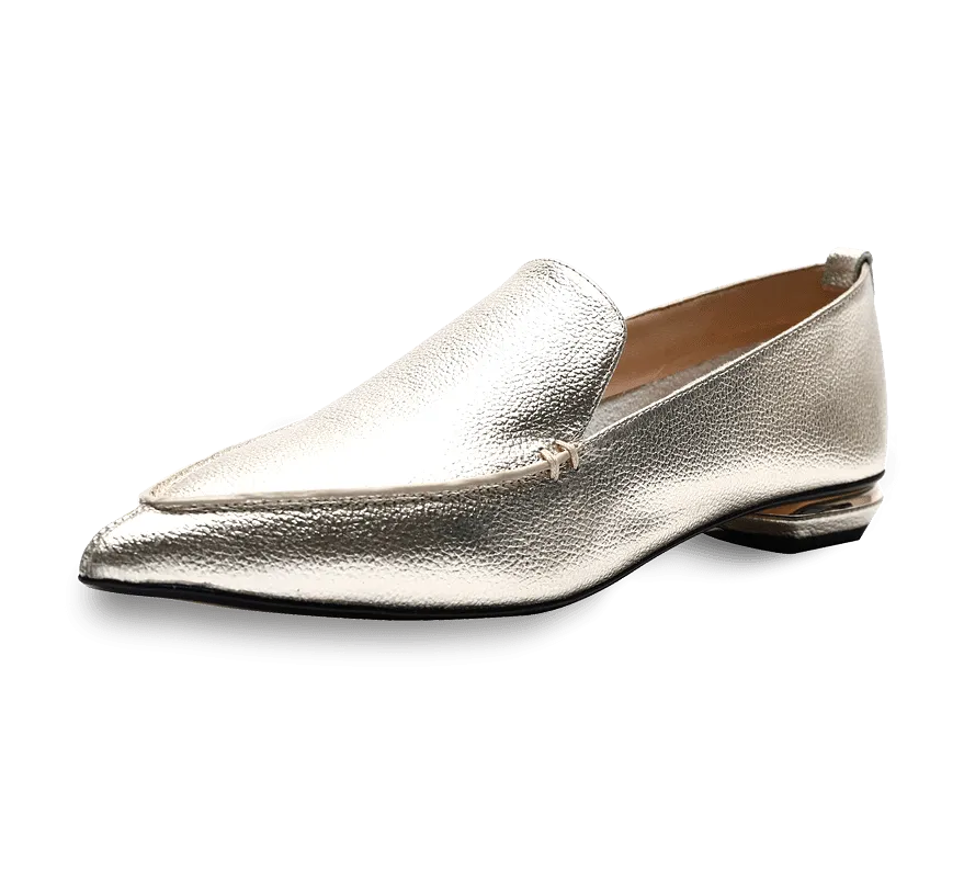 Octavia Beveled Heel Loafer