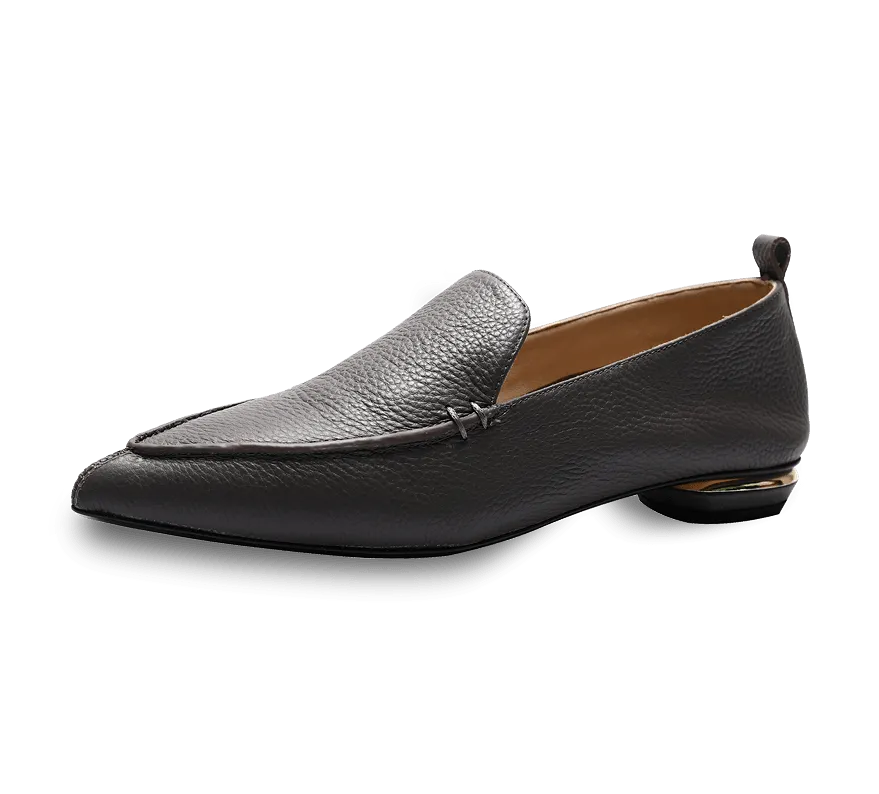 Octavia Beveled Heel Loafer