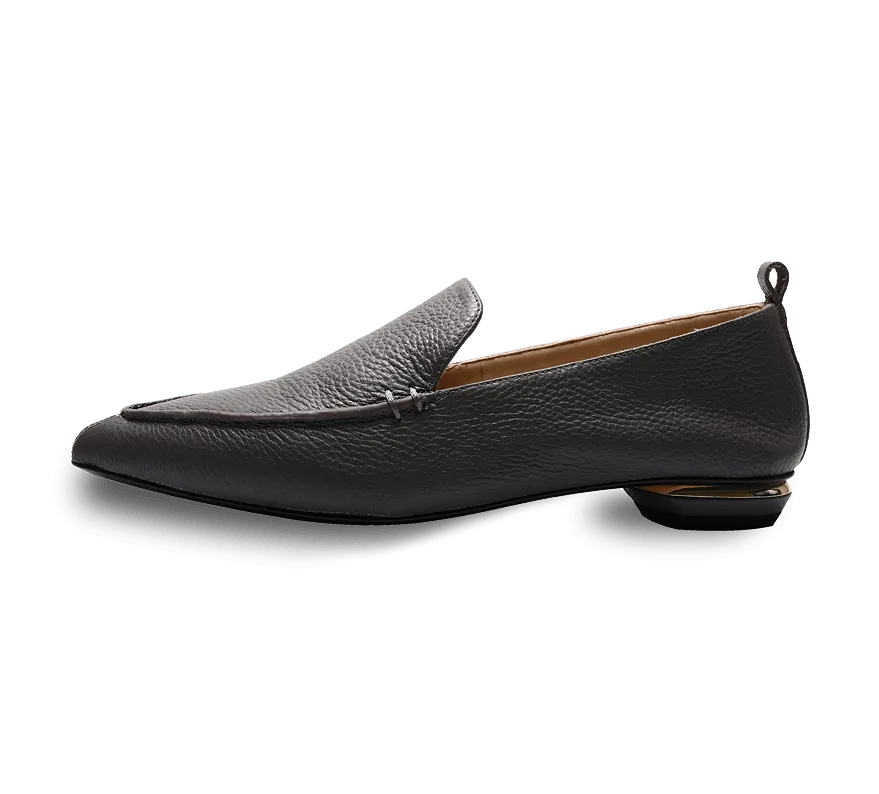 Octavia Beveled Heel Loafer