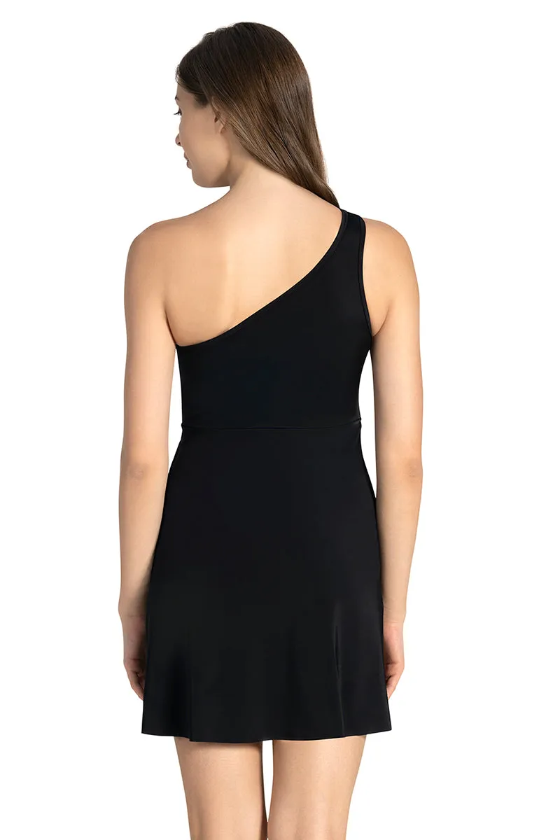 One Shoulder Swim Dress