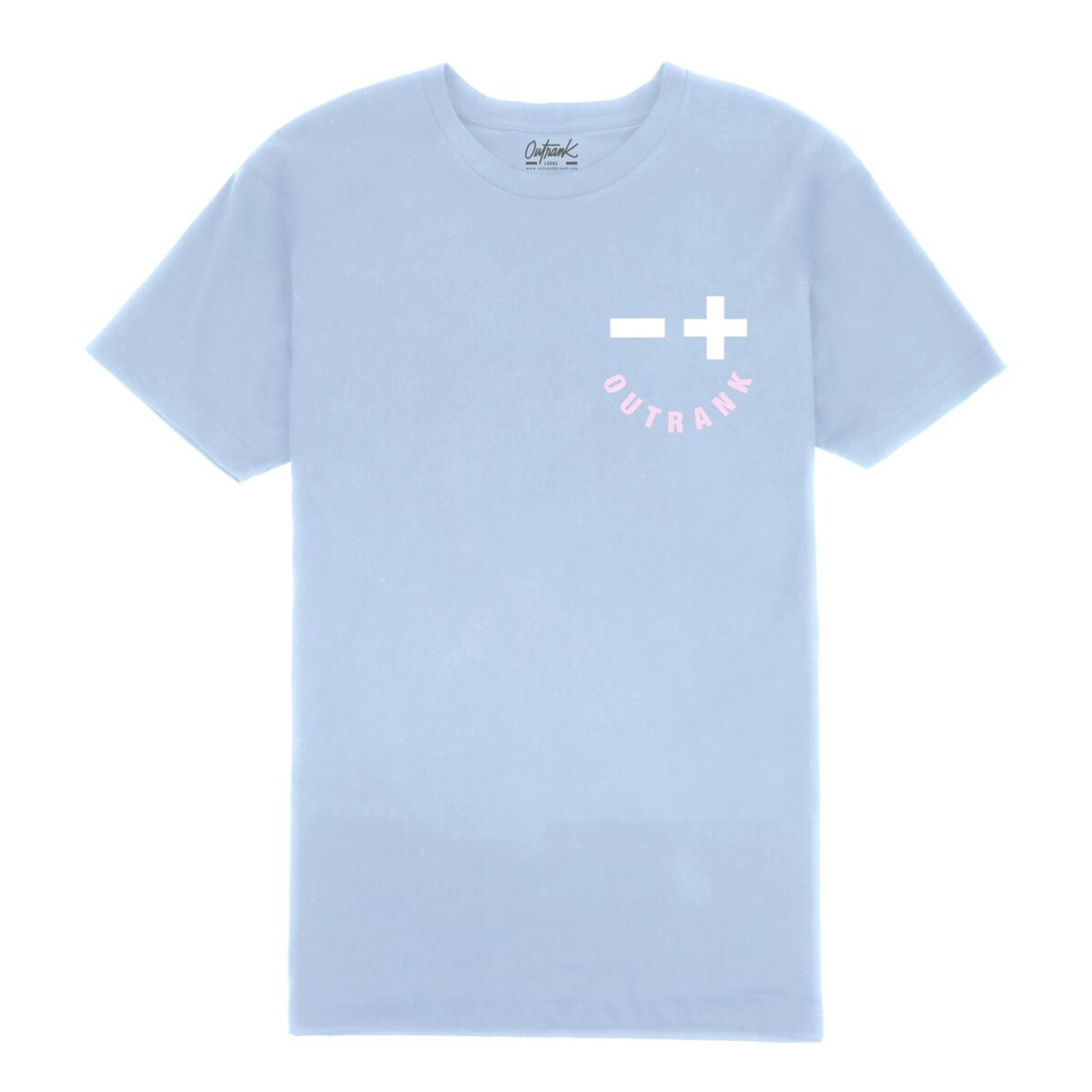 Outrank Think Positive T-shirt (Light Blue)