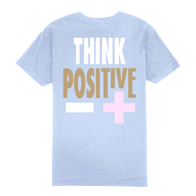 Outrank Think Positive T-shirt (Light Blue)