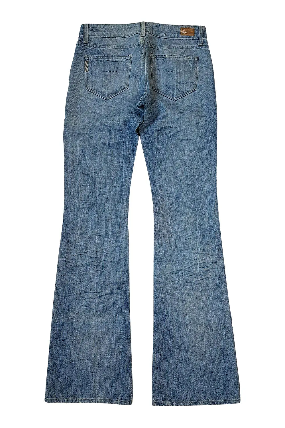 PAIGE Laurel Canyon Light Blue Low Rise Bootcut Jeans (W25 L33)