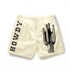 PHX GEN Desert Shorts - Howdy - White