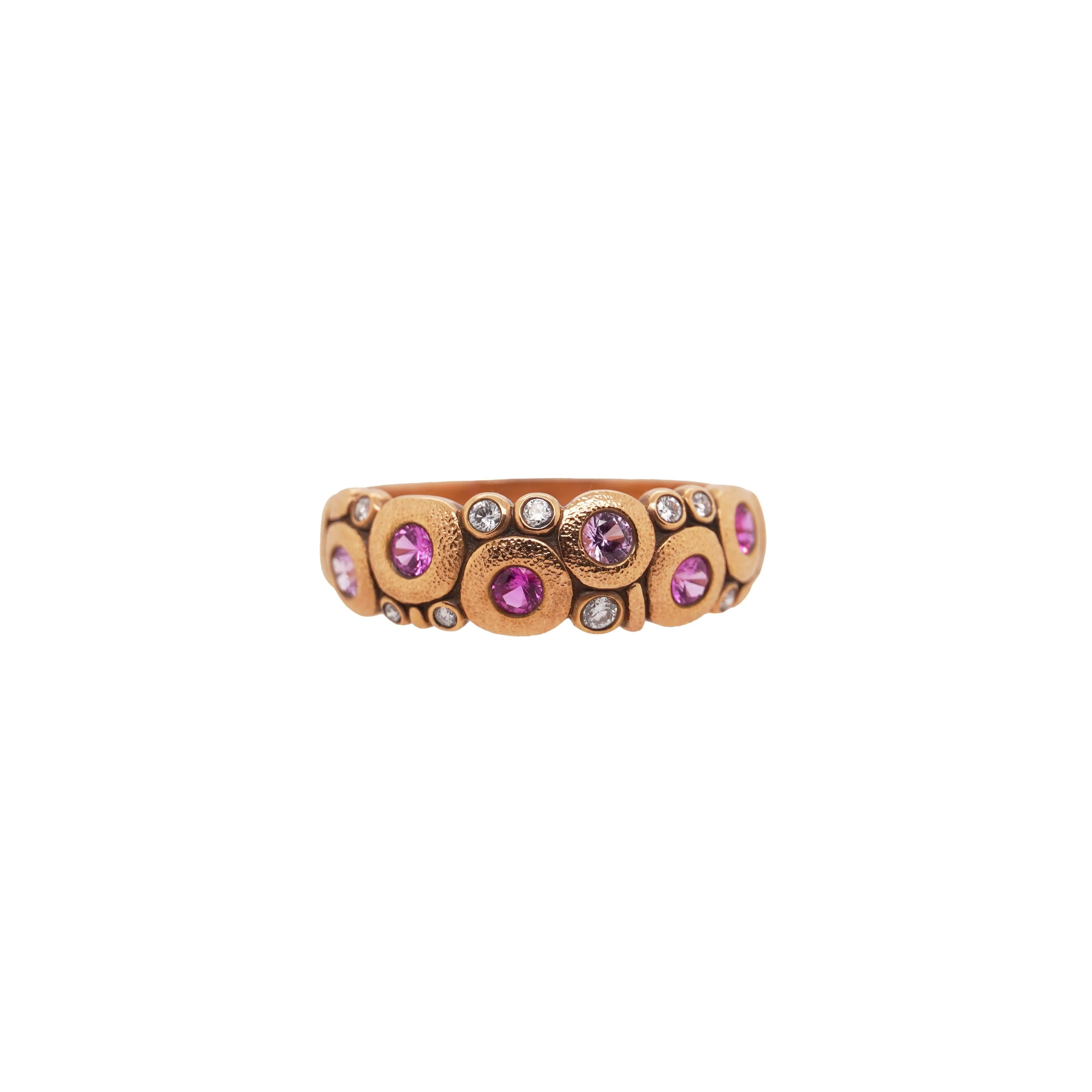 Pink Sapphire & Diamond Candy Band