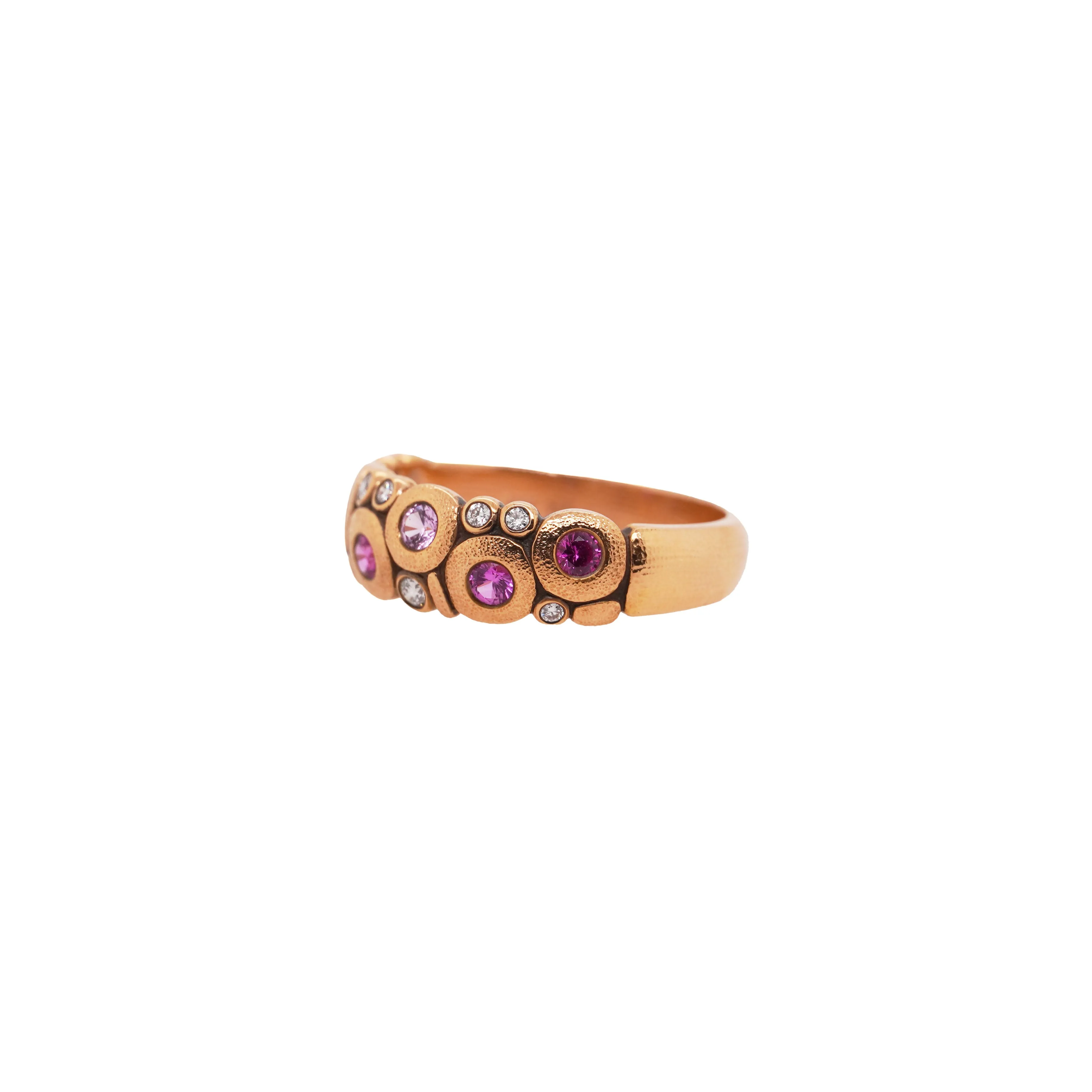 Pink Sapphire & Diamond Candy Band