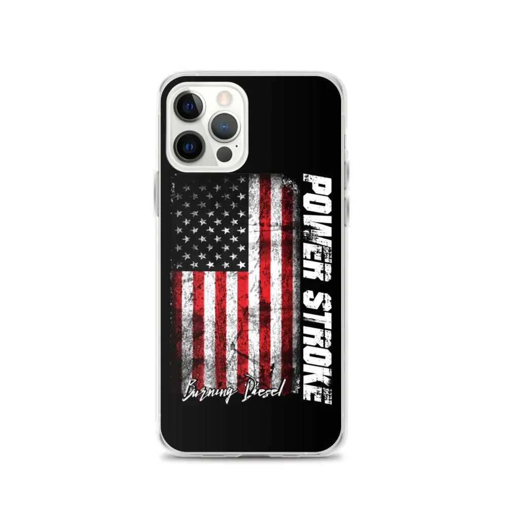 Powerstroke Phone Case Fits iPhone Power Stroke American Flag