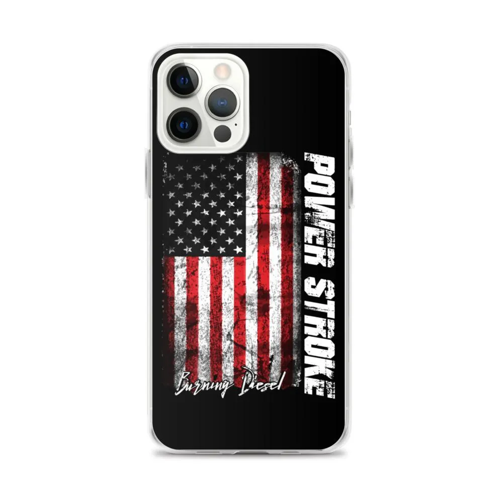 Powerstroke Phone Case Fits iPhone Power Stroke American Flag