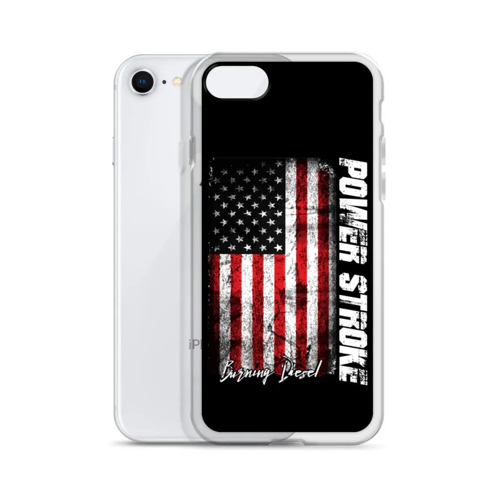 Powerstroke Phone Case Fits iPhone Power Stroke American Flag