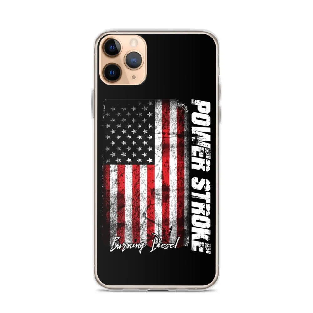 Powerstroke Phone Case Fits iPhone Power Stroke American Flag