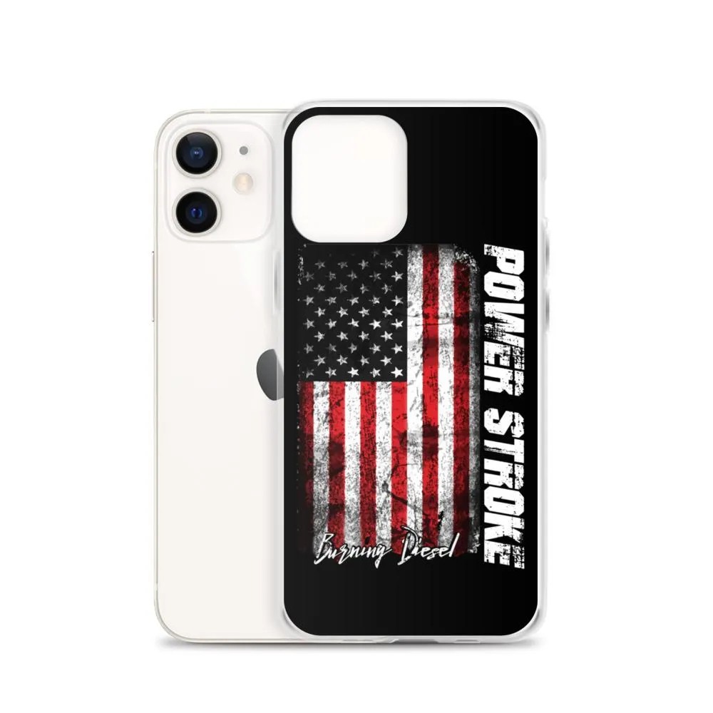 Powerstroke Phone Case Fits iPhone Power Stroke American Flag