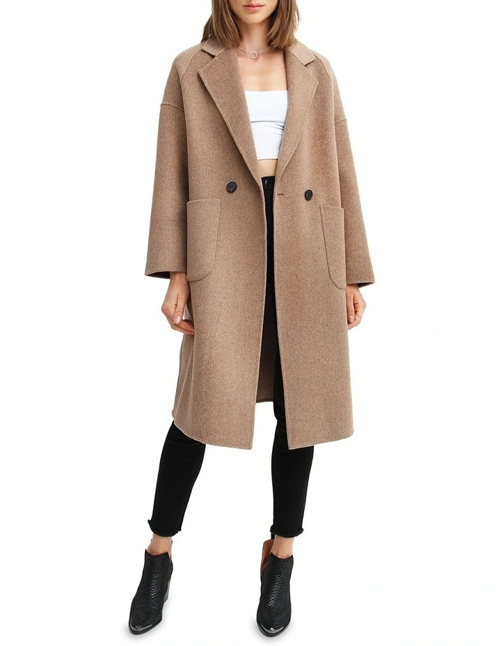 Publisher Double-Breasted Wool Blend Coat