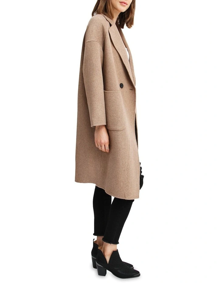 Publisher Double-Breasted Wool Blend Coat