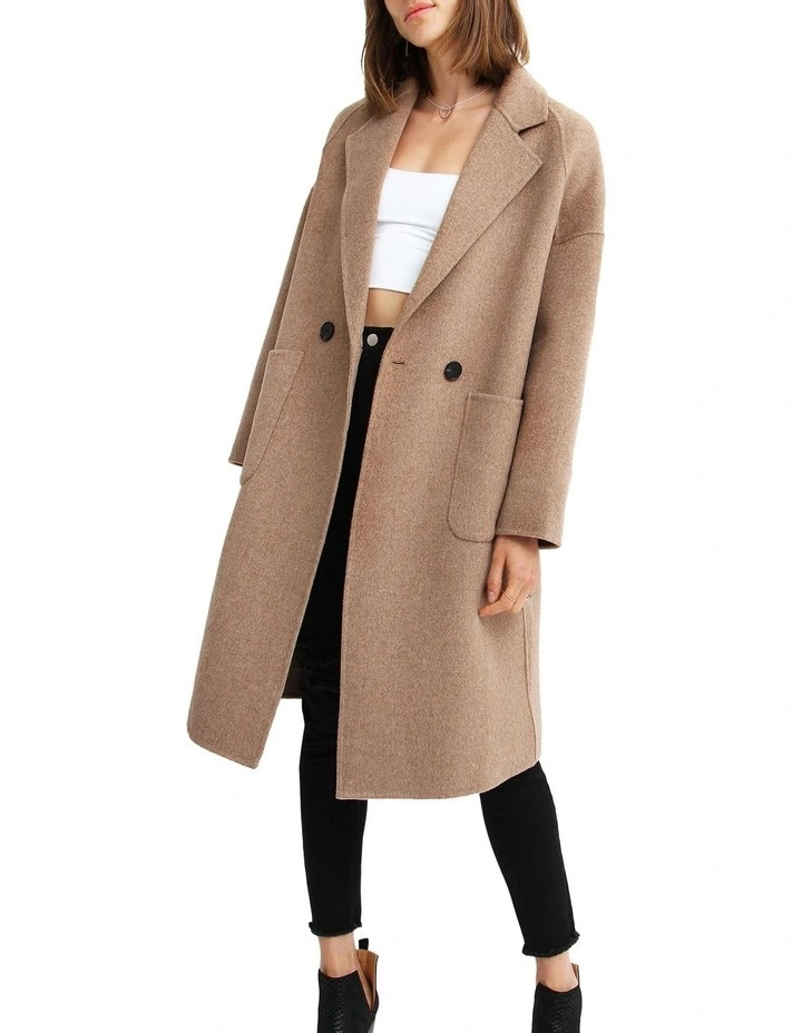 Publisher Double-Breasted Wool Blend Coat