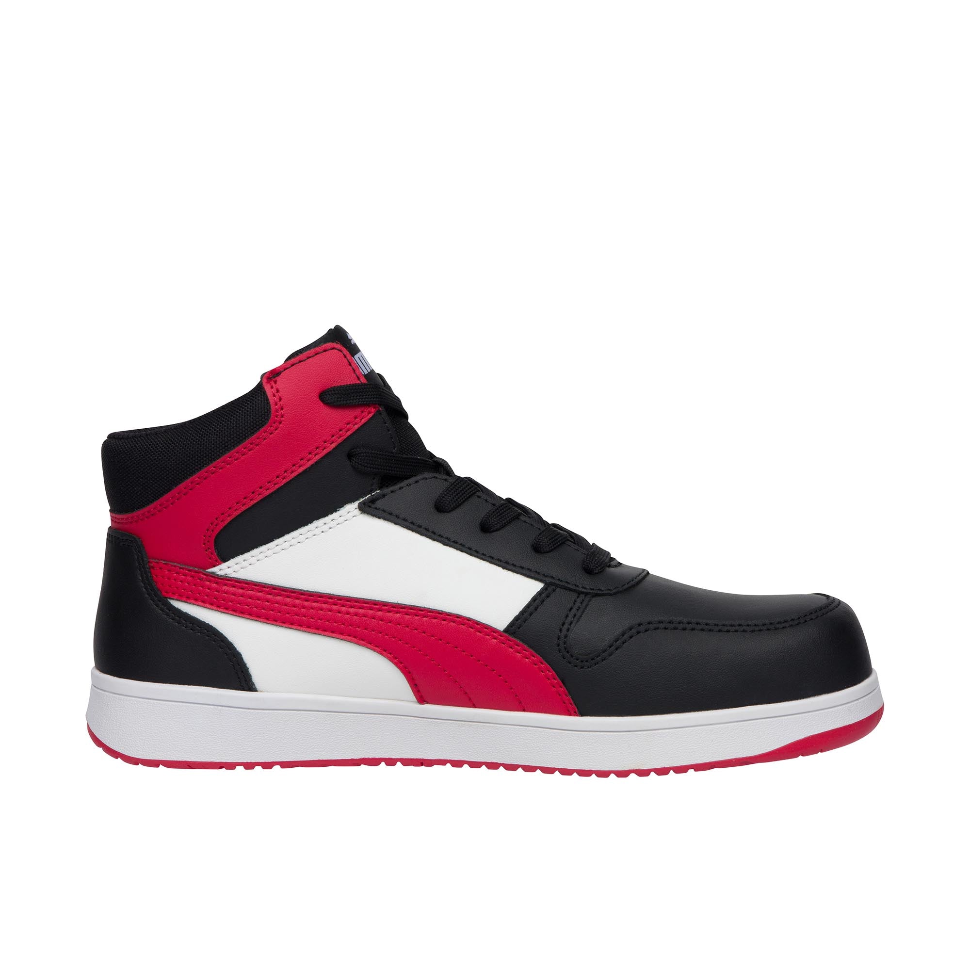 Puma Safety Frontcourt Mid Composite Toe Black White Red