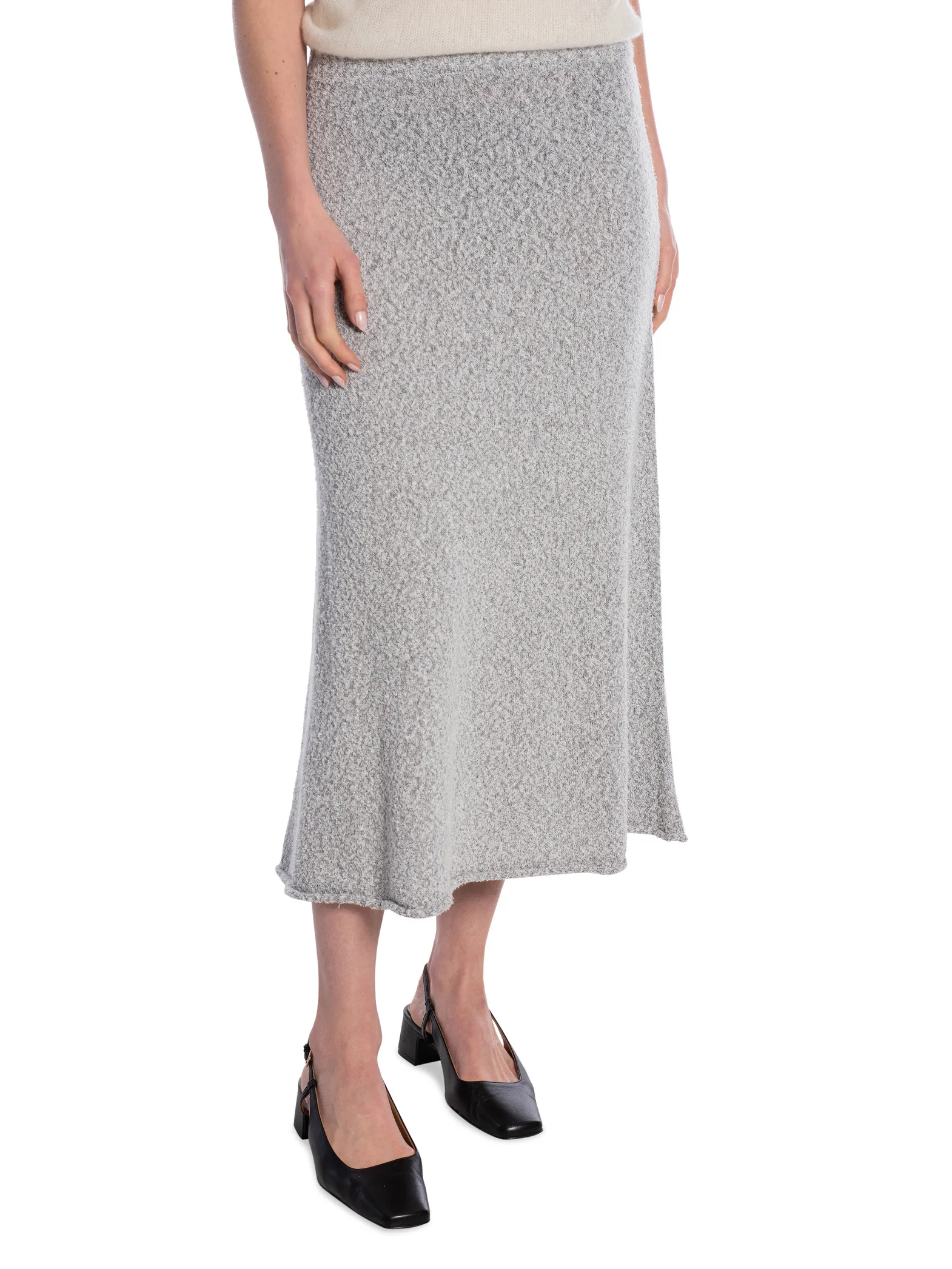 RODEBJER SKIRT FLORA GREY MELANGE