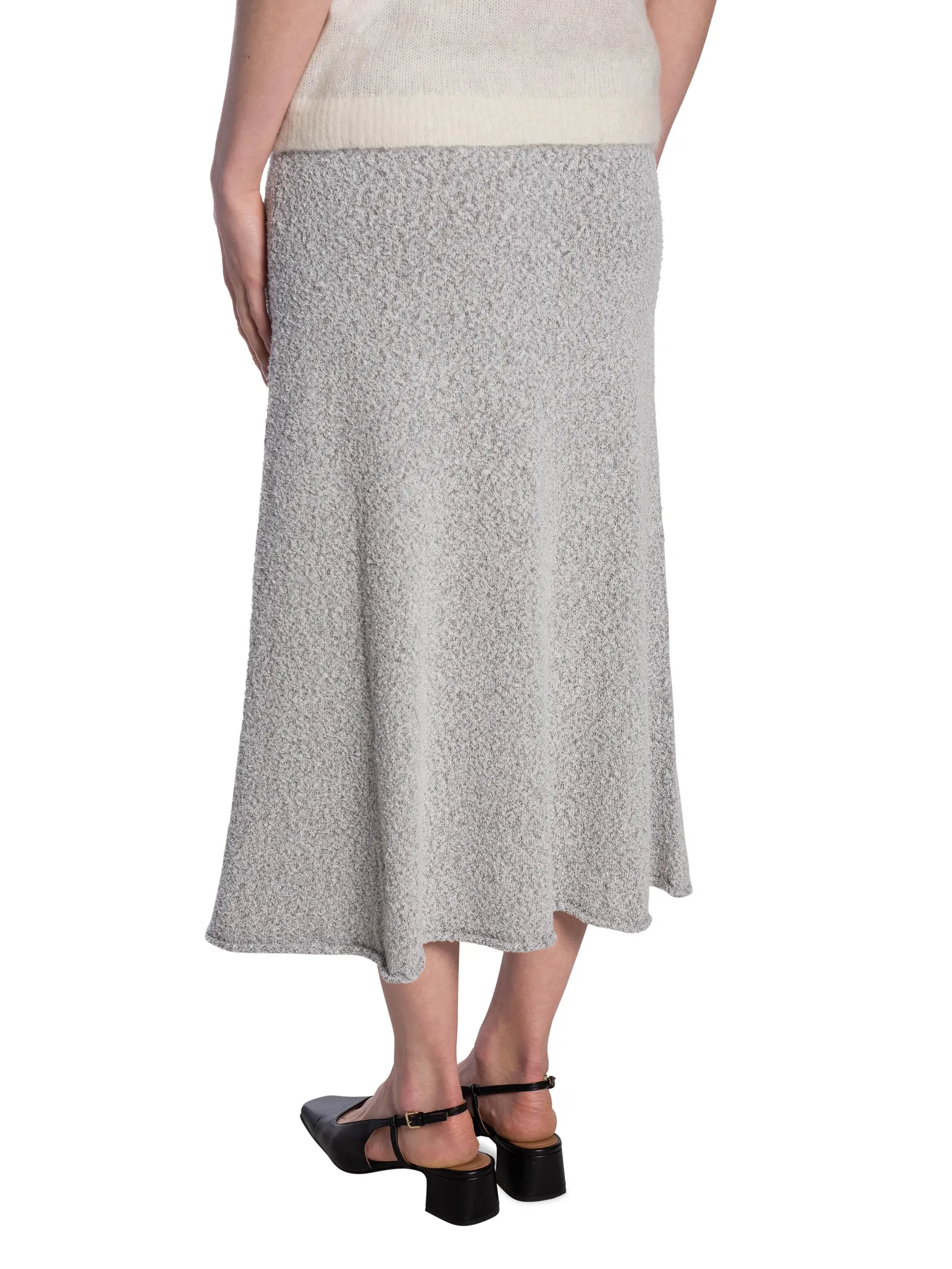 RODEBJER SKIRT FLORA GREY MELANGE