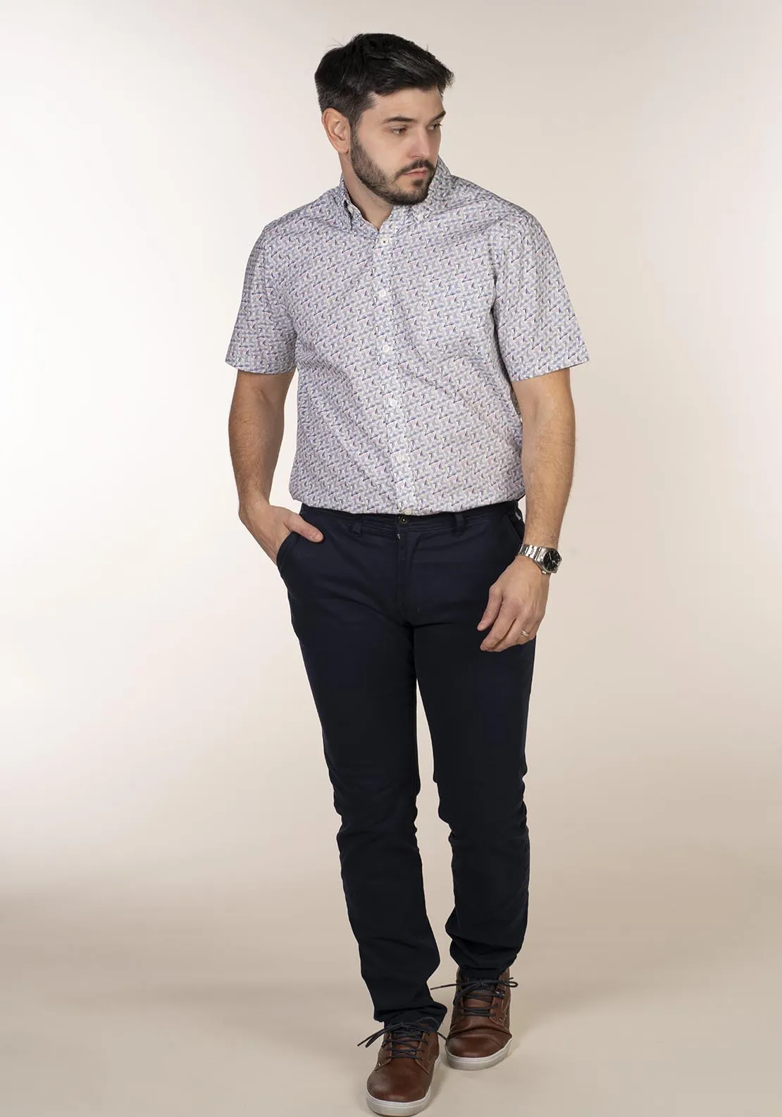 Short Sleeve Print Shirt