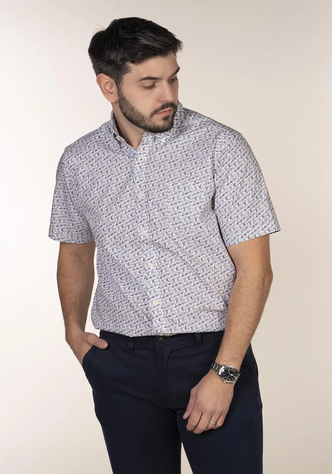 Short Sleeve Print Shirt