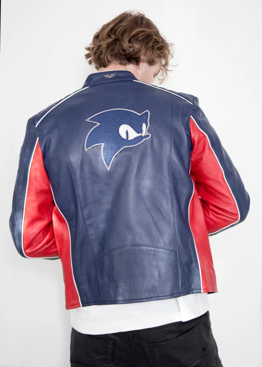 Sonic Jacket | The Hedgehog Bomber Leather Jacket