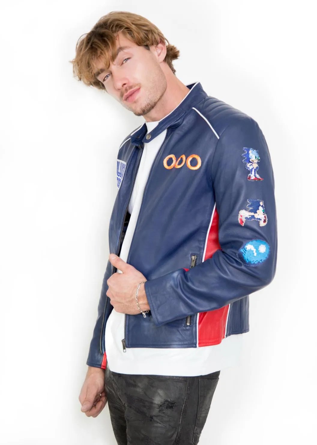 Sonic Jacket | The Hedgehog Bomber Leather Jacket