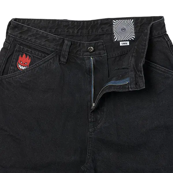 SPITFIRE BIGHEAD FILL DENIM SHORT BLACK