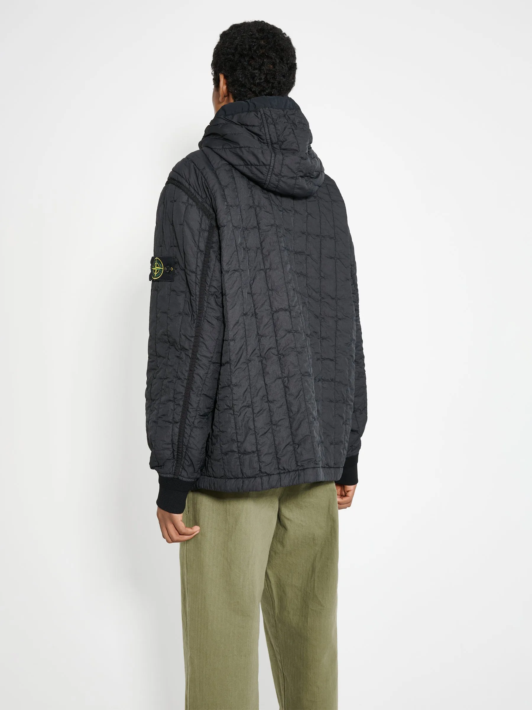 Stone Island Quilted Nylon Stella Jacket Black