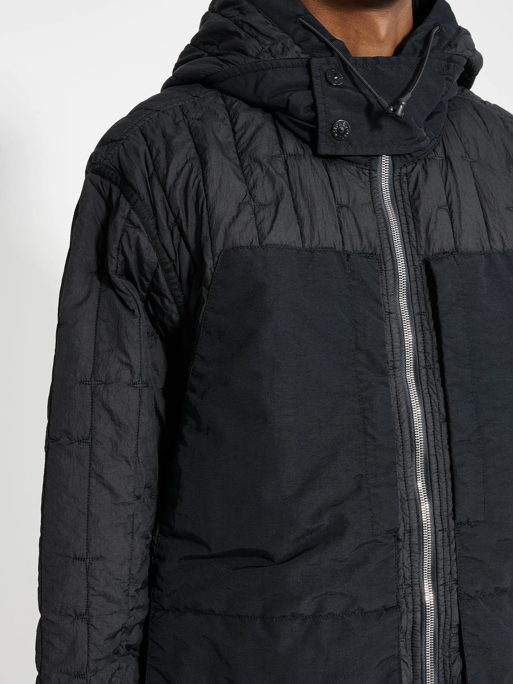 Stone Island Quilted Nylon Stella Jacket Black