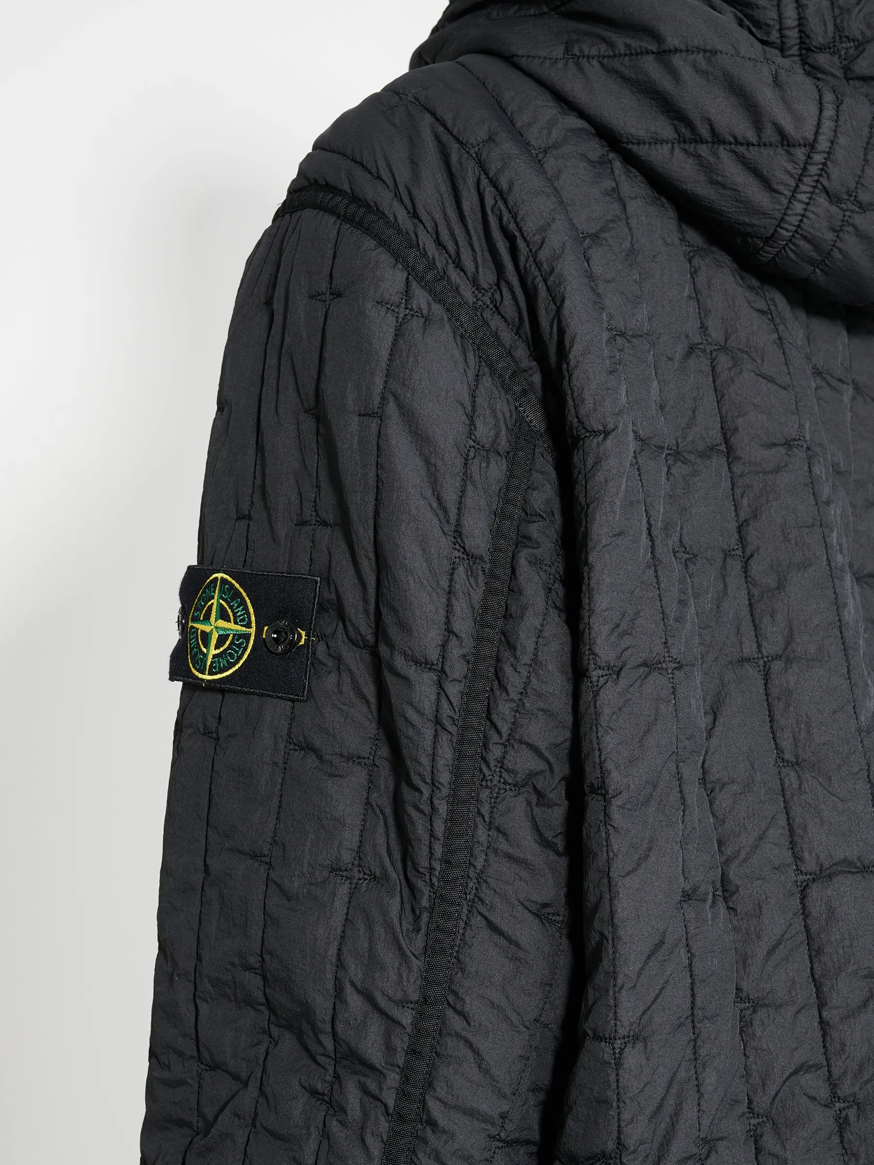 Stone Island Quilted Nylon Stella Jacket Black