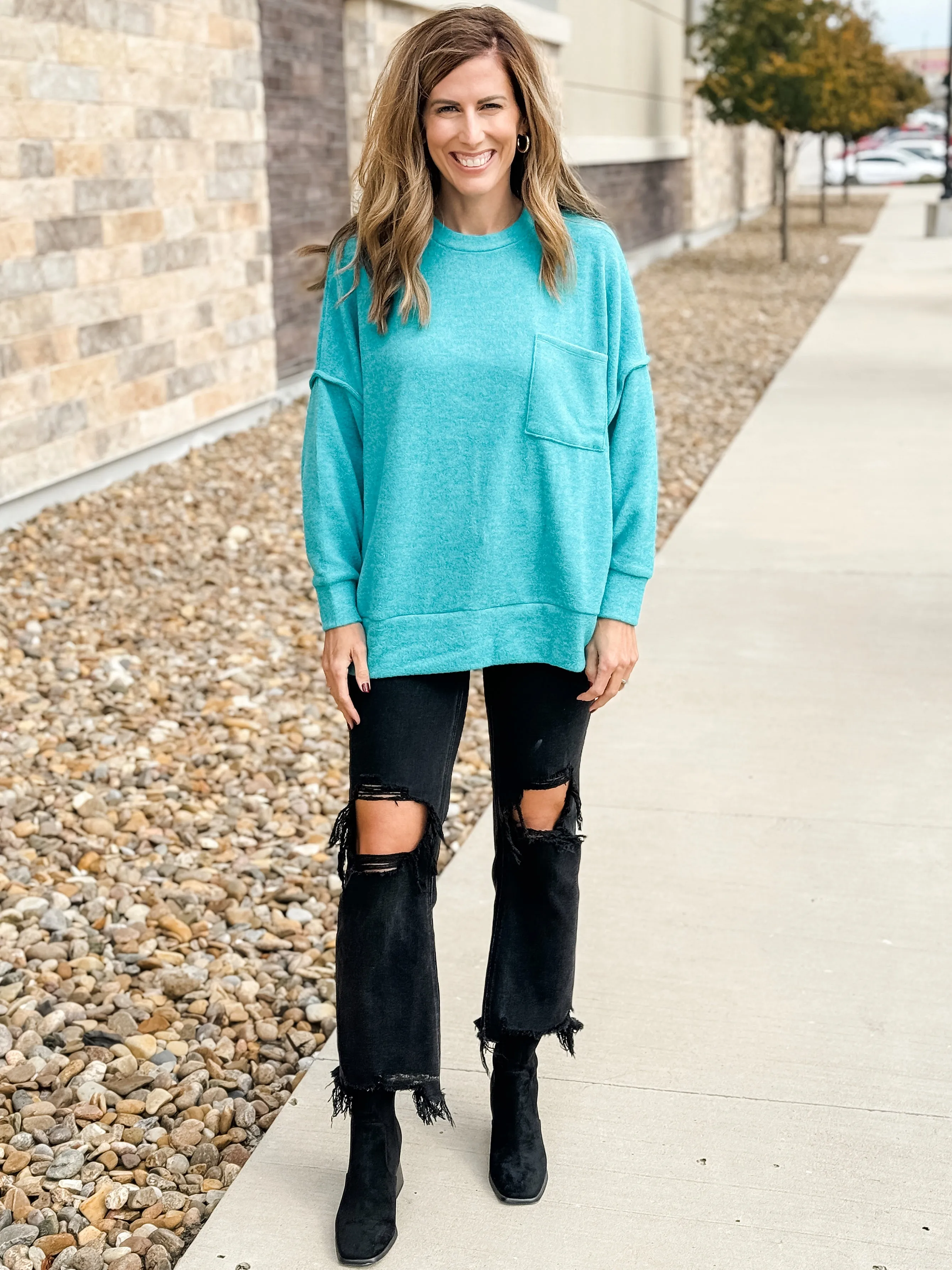 Sydney Sweater |TEAL|