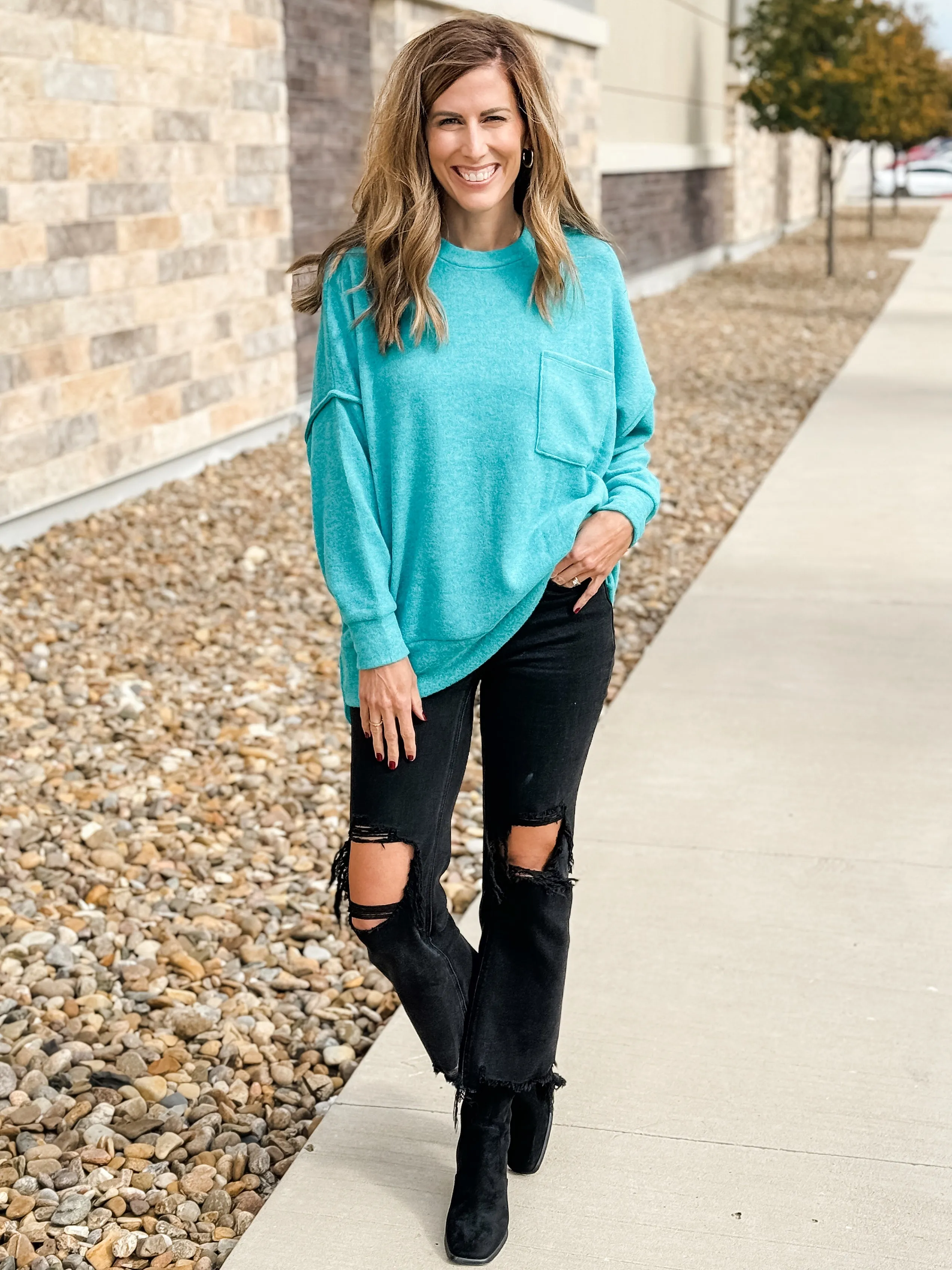 Sydney Sweater |TEAL|