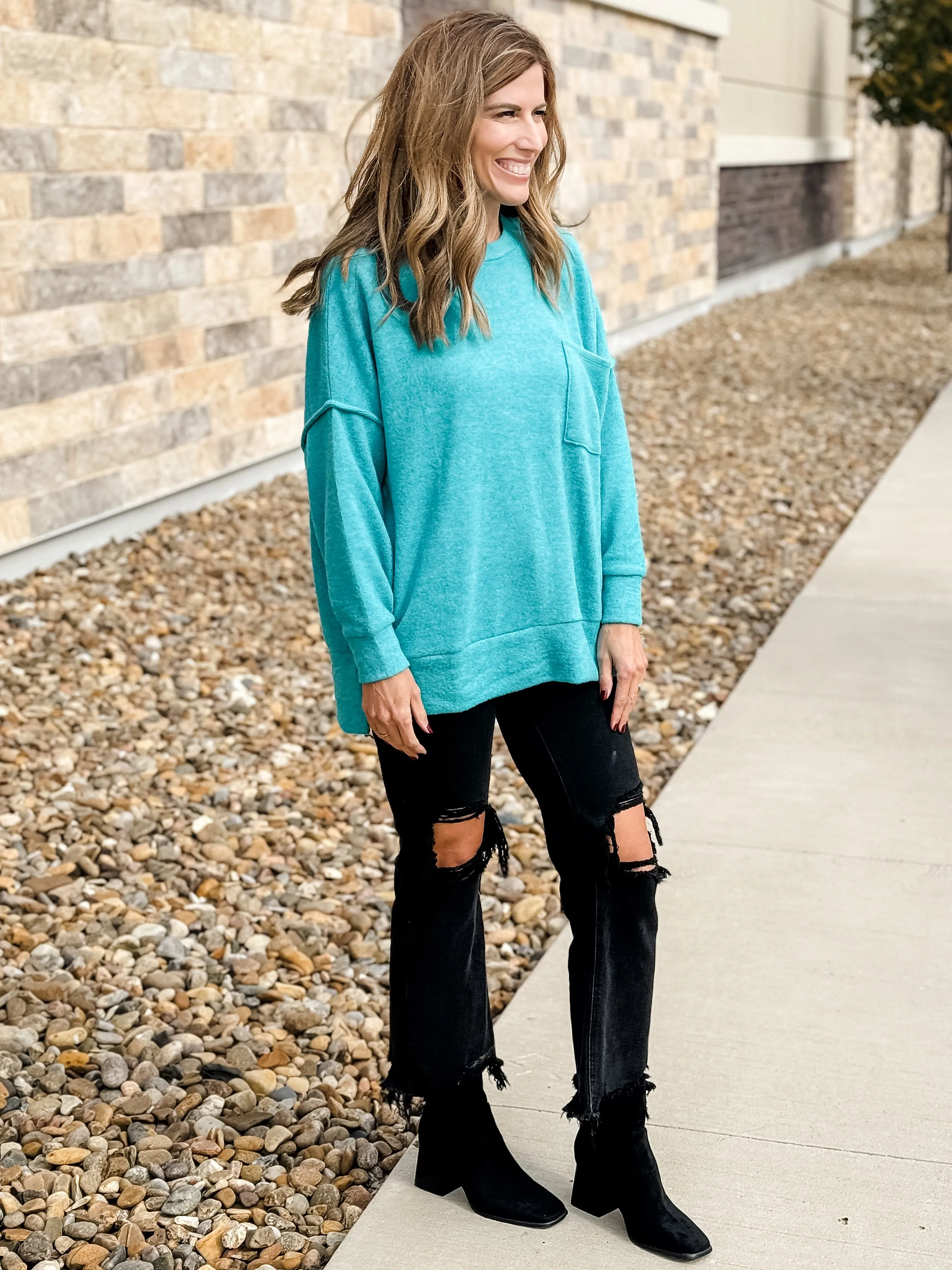 Sydney Sweater |TEAL|