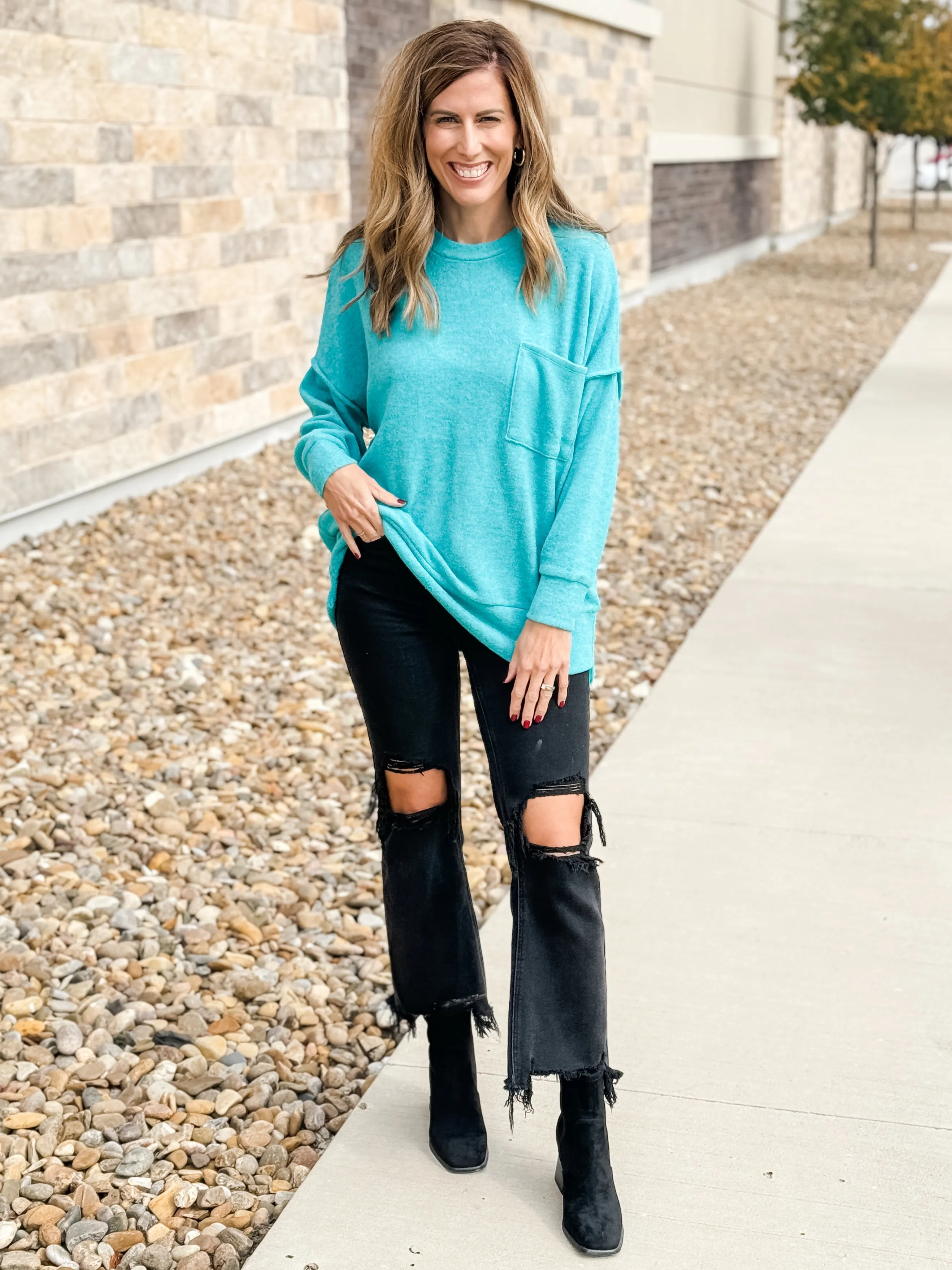 Sydney Sweater |TEAL|