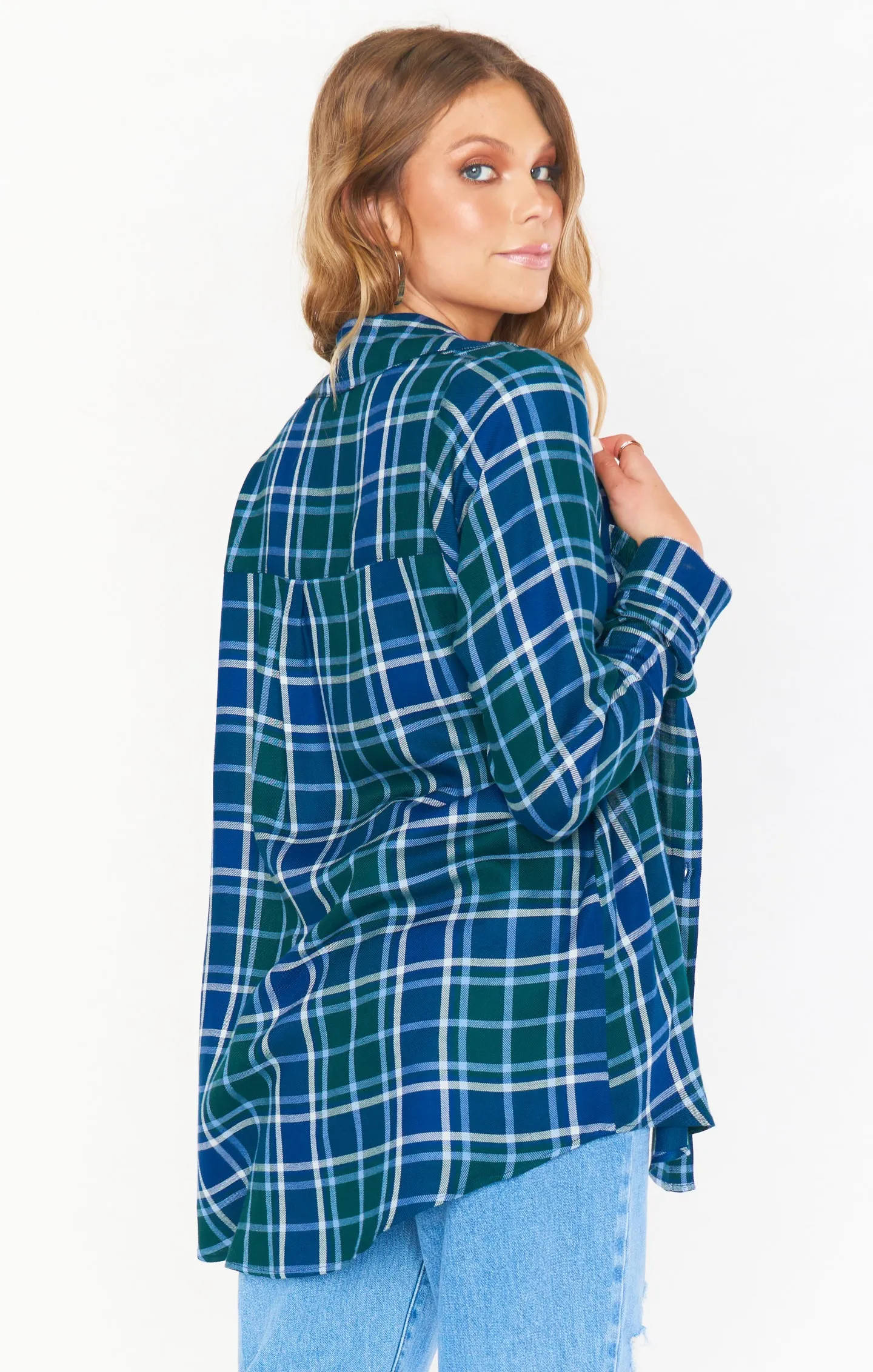 The Layer Shirt ~ Green and Blue Plaid