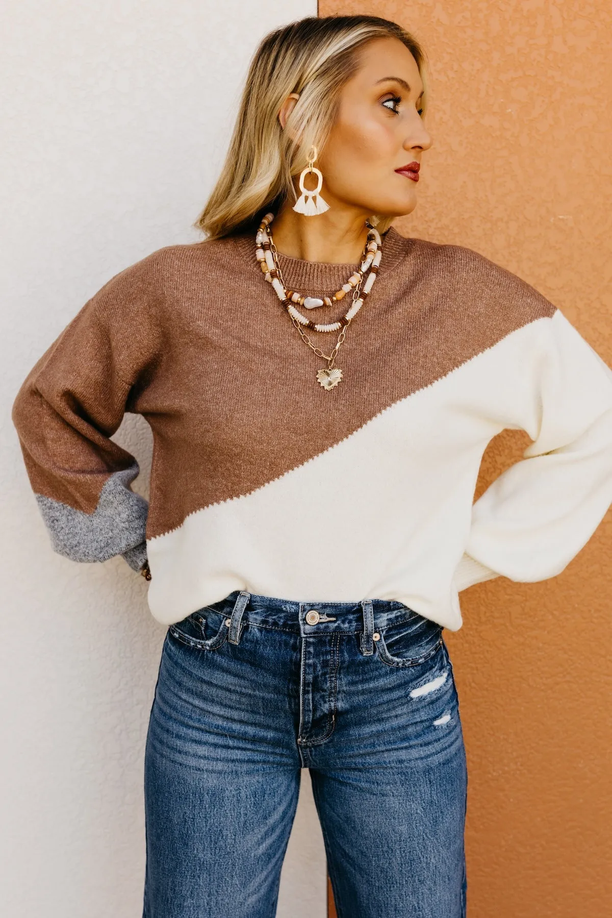 The Selah Asymmetrical Block Sweater